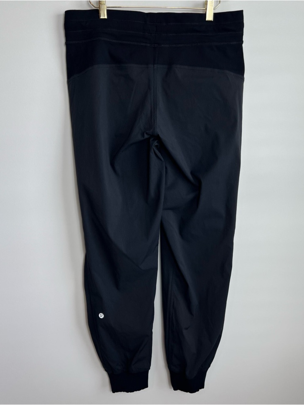 Lululemon Dance Studio Black Grey Stripe Rib Cuff Mid Rise Joggers 10 - Picture 4 of 6